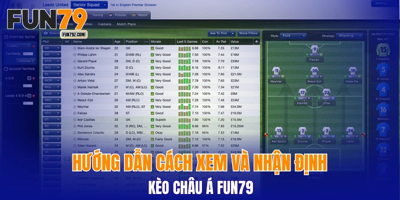 Hướng dẫn cách xem và nhận định kèo châu á FUN79