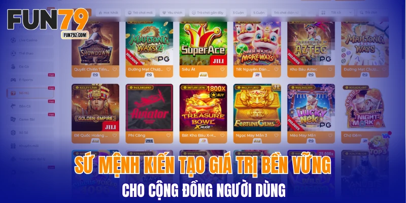 Sứ mệnh kiến tạo giá trị bền vững cho cộng đồng người dùng